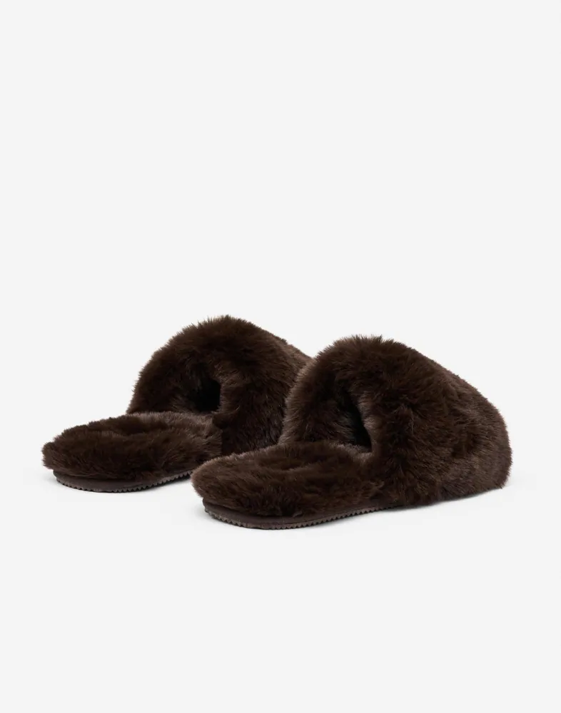 Nelly Cosy Faux Fur Slipper tofflor & clogs dam – bild 3