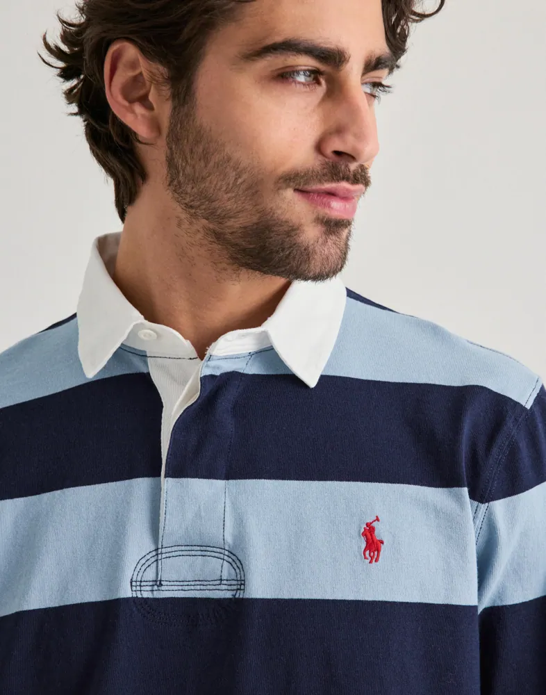 Polo Ralph Lauren The Iconic Rugby Shirt Långärmad piké pikéer herr – bild 2