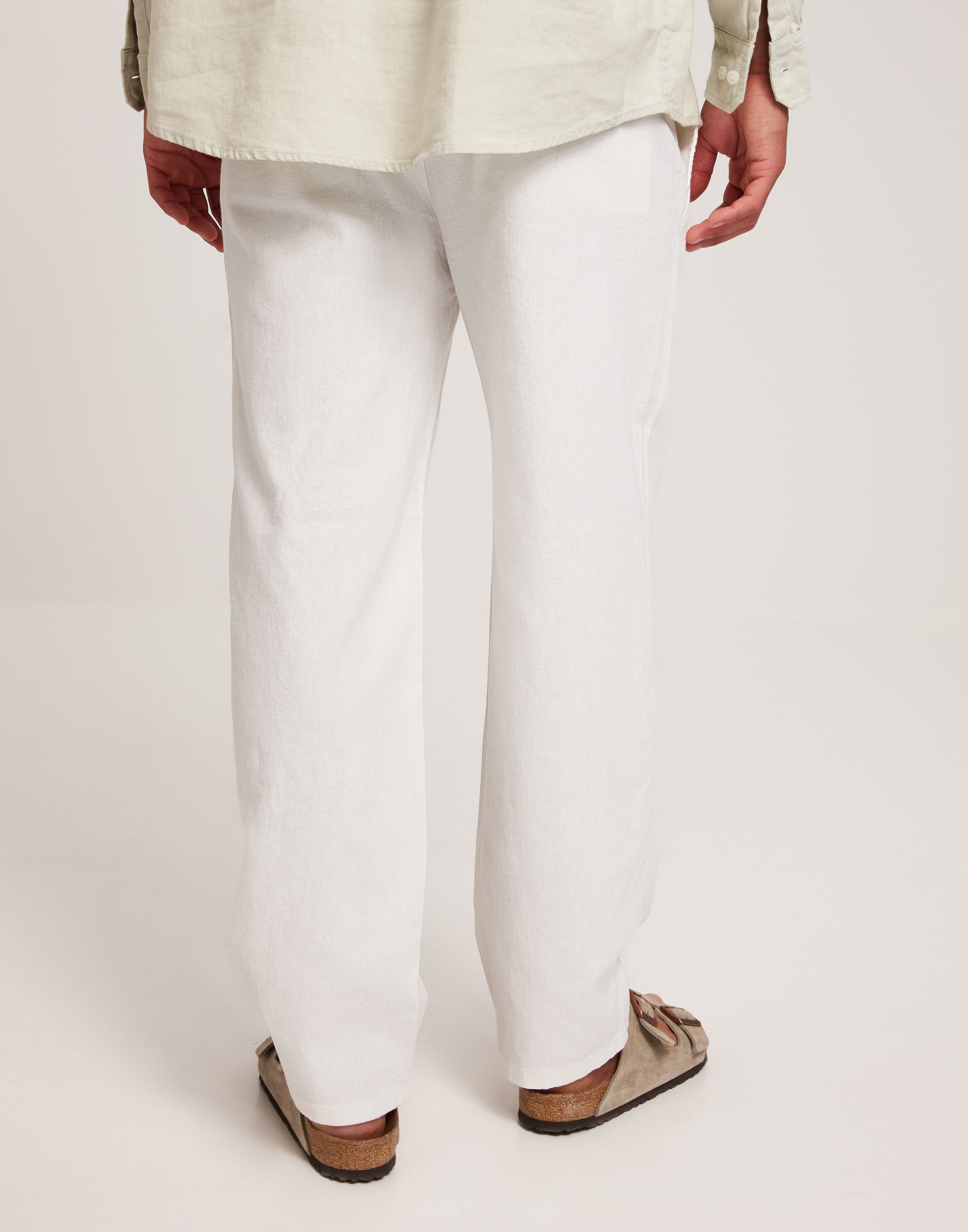 Buy Only & Sons ONSSINUS LOOSE 0007 COT LIN PANT NO - Bright White