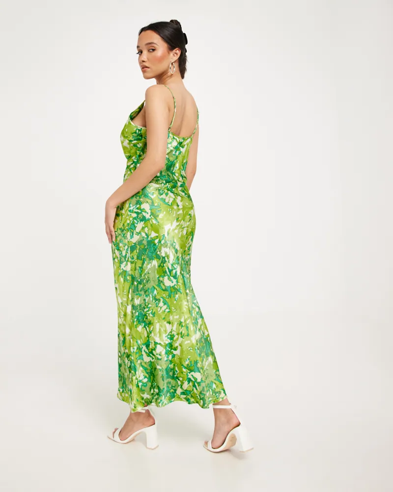 Buy Gestuz FuriaGZ P strap dress - *NY*Green Splash | Nelly.com