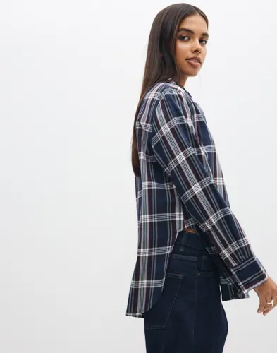 ONLY Onlsurani L/S Check Emb Shirt Wvn skjortor dam – bild 3