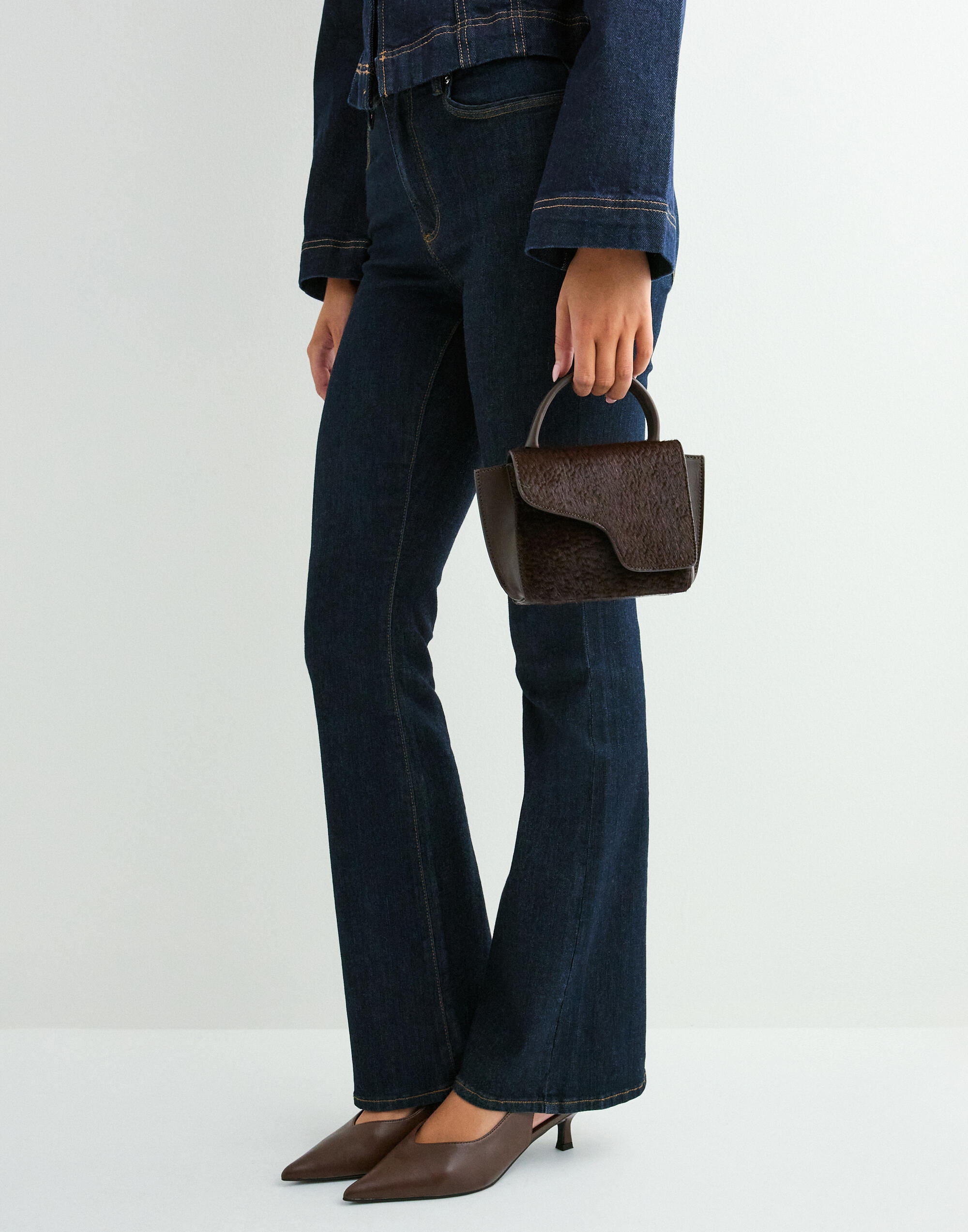 Buy ATP ATELIER Montalcino Leather Mini Handbag - Black | Nelly.com