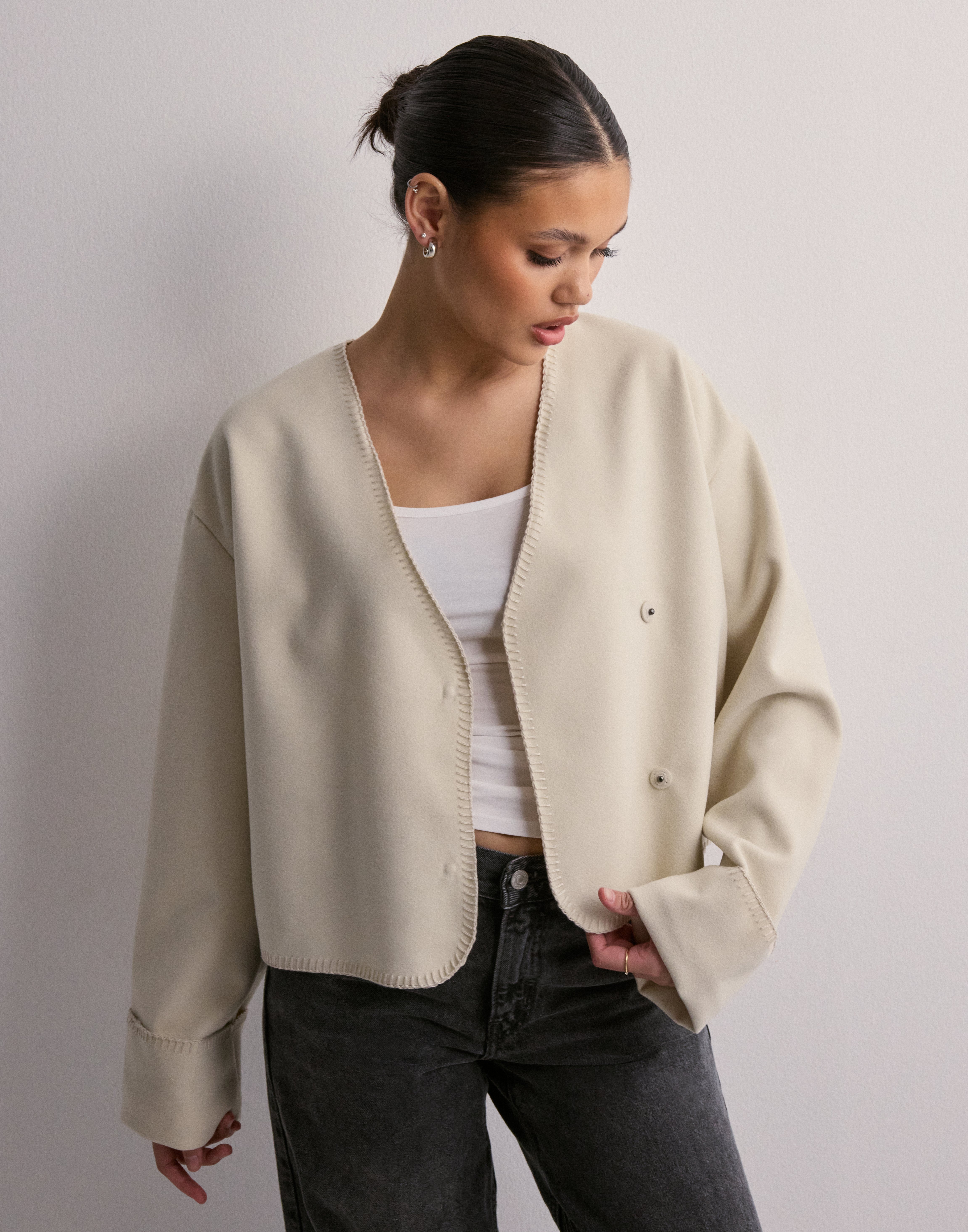【3×1/スリーバイワン】ショートデニムジャケット 3×1/スリーバイワン】GINA JACKET（デニムジャケット）｜L