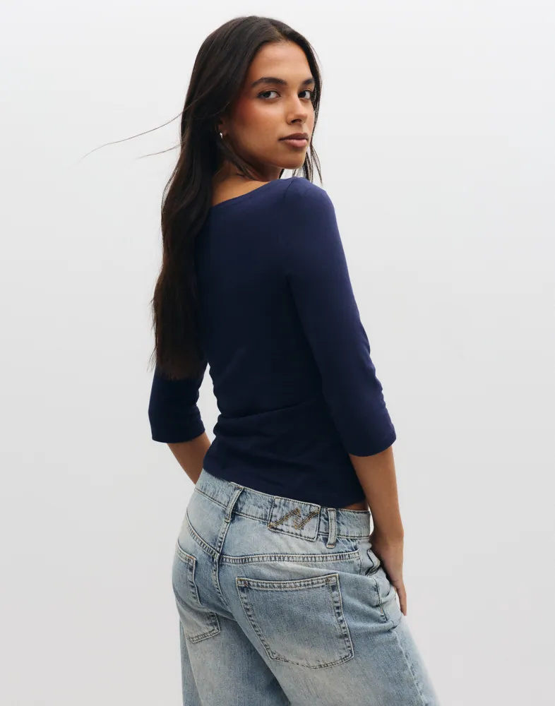 Nelly Perfect Basic Half Sleeve Top toppar & linnen dam – bild 3