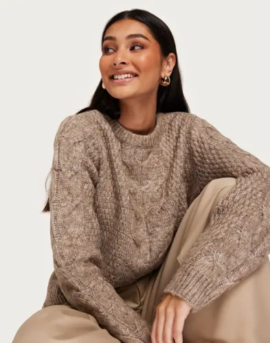 Pcnina Ls O-Neck Knit Noos Bc