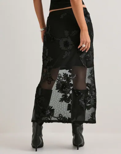 PIECES Pcoffia Hw Midi Skirt Jrs D2D midikjolar dam – bild 2
