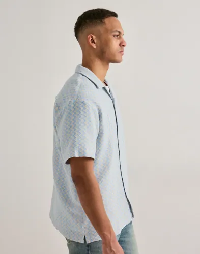 JACK & JONES Jormontauk Crochet Shirt Ss SA26 Ln Mönstrade skjortor herr – bild 4