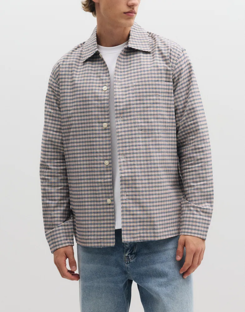 Slmrlxsvend Rick Brushed Ox Light O Rutiga skjortor