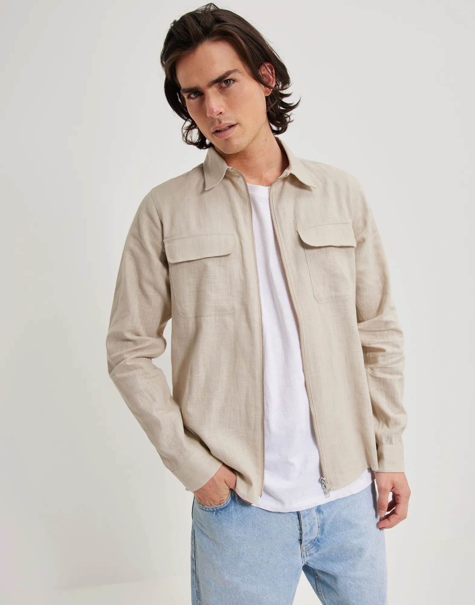 Quincy linen overshirt