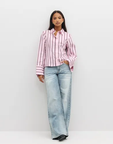 NEO NOIR Wide Stripe Shirt skjortor dam – bild 2