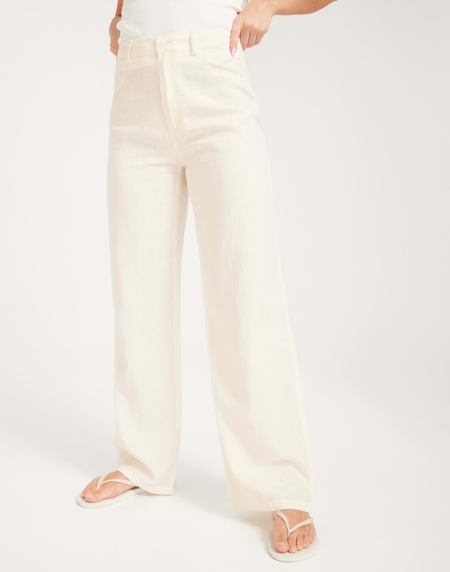 Onlcaro Wide Linen Bl Pant Cloud Dancer main image 0