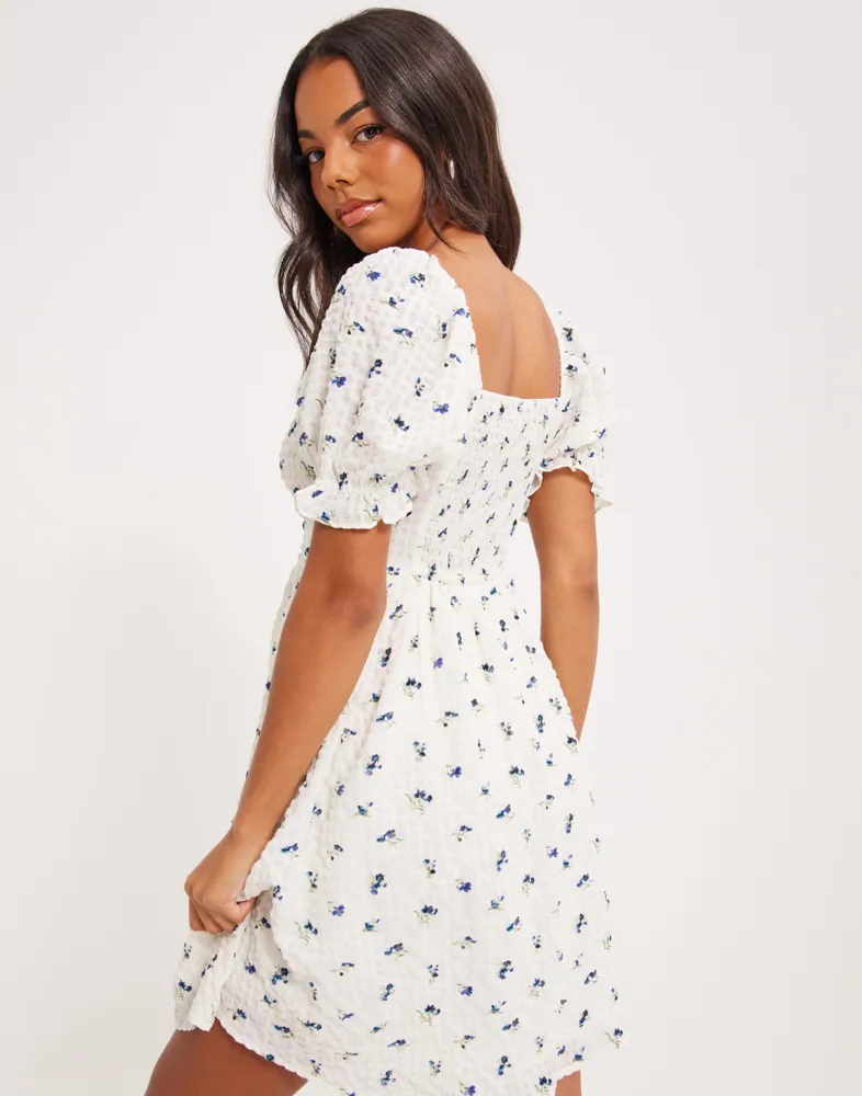 white dress with blue flowers short Simple Blue Satin Mermaid Long Evening Prom Dresses, V-neck Prom Dress –  MarryLover main image 0