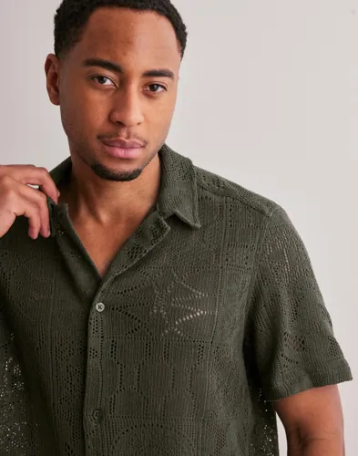 LES DEUX Hector Lace SS Shirt Mönstrade skjortor herr – bild 3