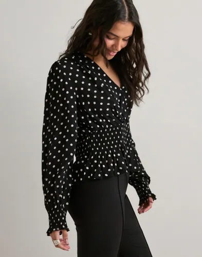NEO NOIR Tamona Crepe Dot Blouse blusar dam – bild 2