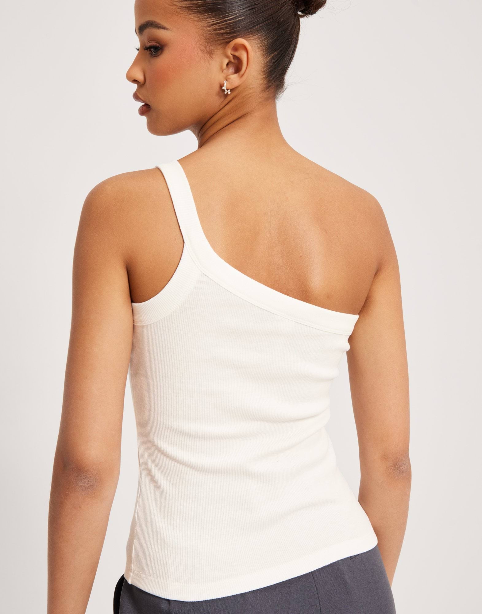 One Shoulder Rib Top