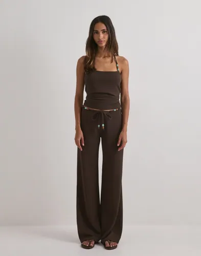 Nelly Tie Bead Pants mjukisbyxor dam – bild 2