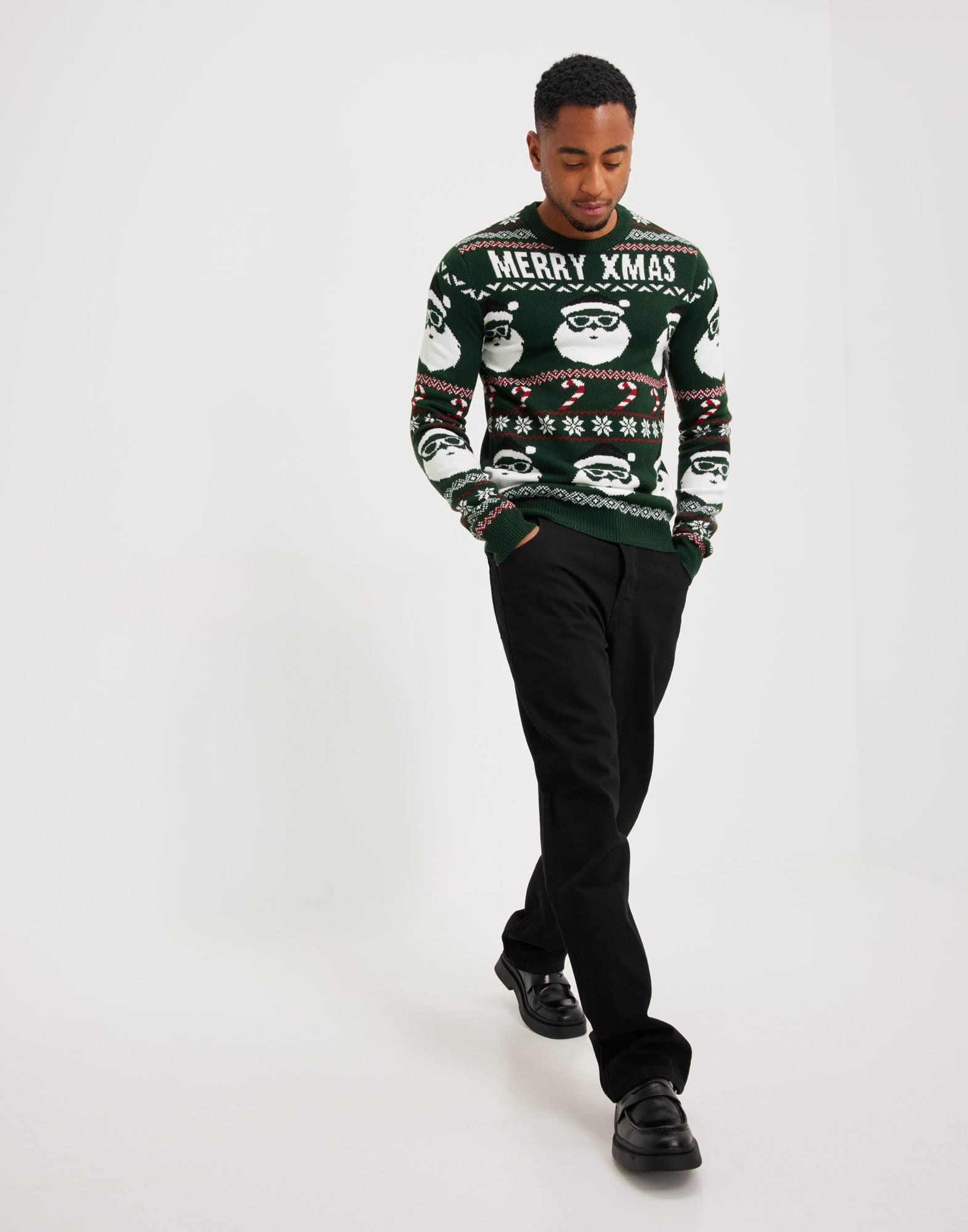 ONSXMAS SANTA JAQ REG CREW KNIT 399