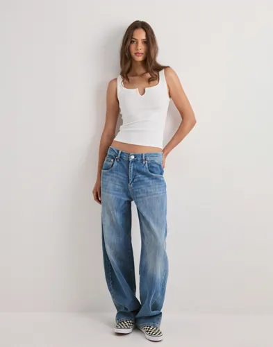 Nelly Perfect Notch Singlet linnen dam – bild 2