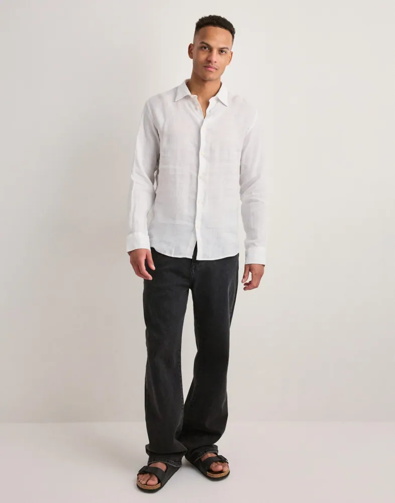 SELECTED Skjortor med långa ärmar Regkylian-Linen Shirt skjortor & blusar herr – bild 6