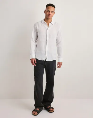 Selected Men Slhregkylian-Linen Shirt Ls Classic Linneskjortor herr – bild 2