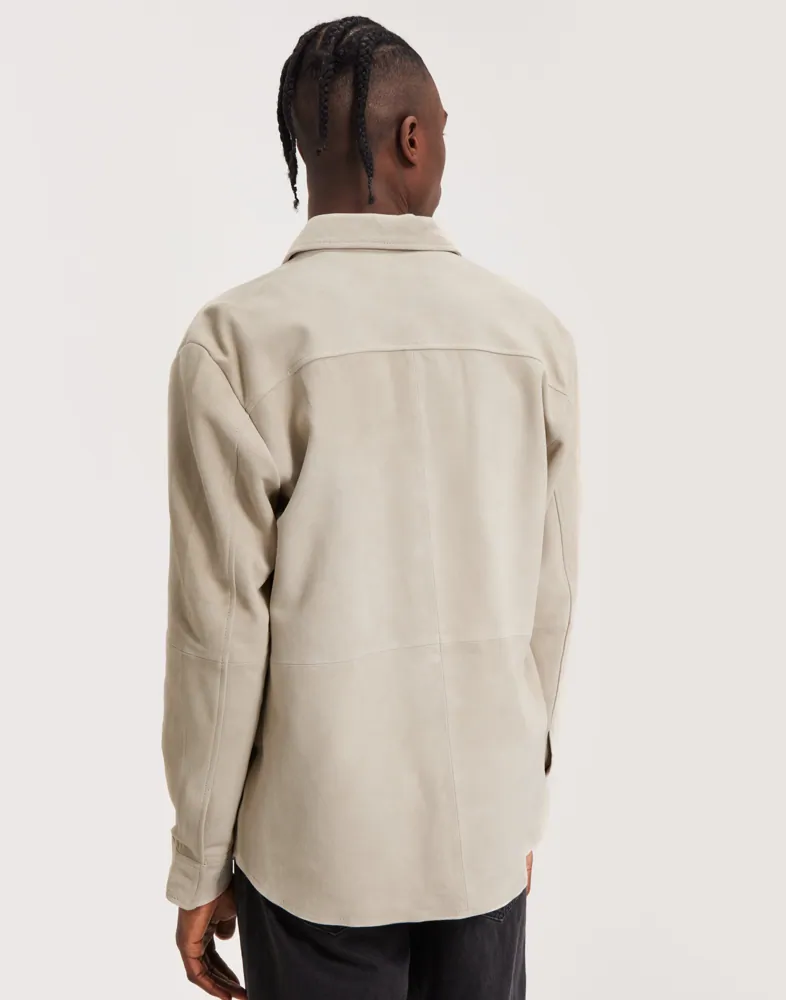 SLHFORAN SUEDE OVERSHIRT W