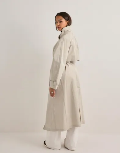 High Collar Trench Coat 2