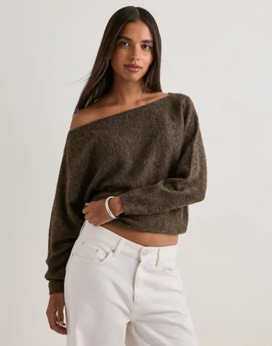 Nelly - Brun - Slouchy Knit Sweater