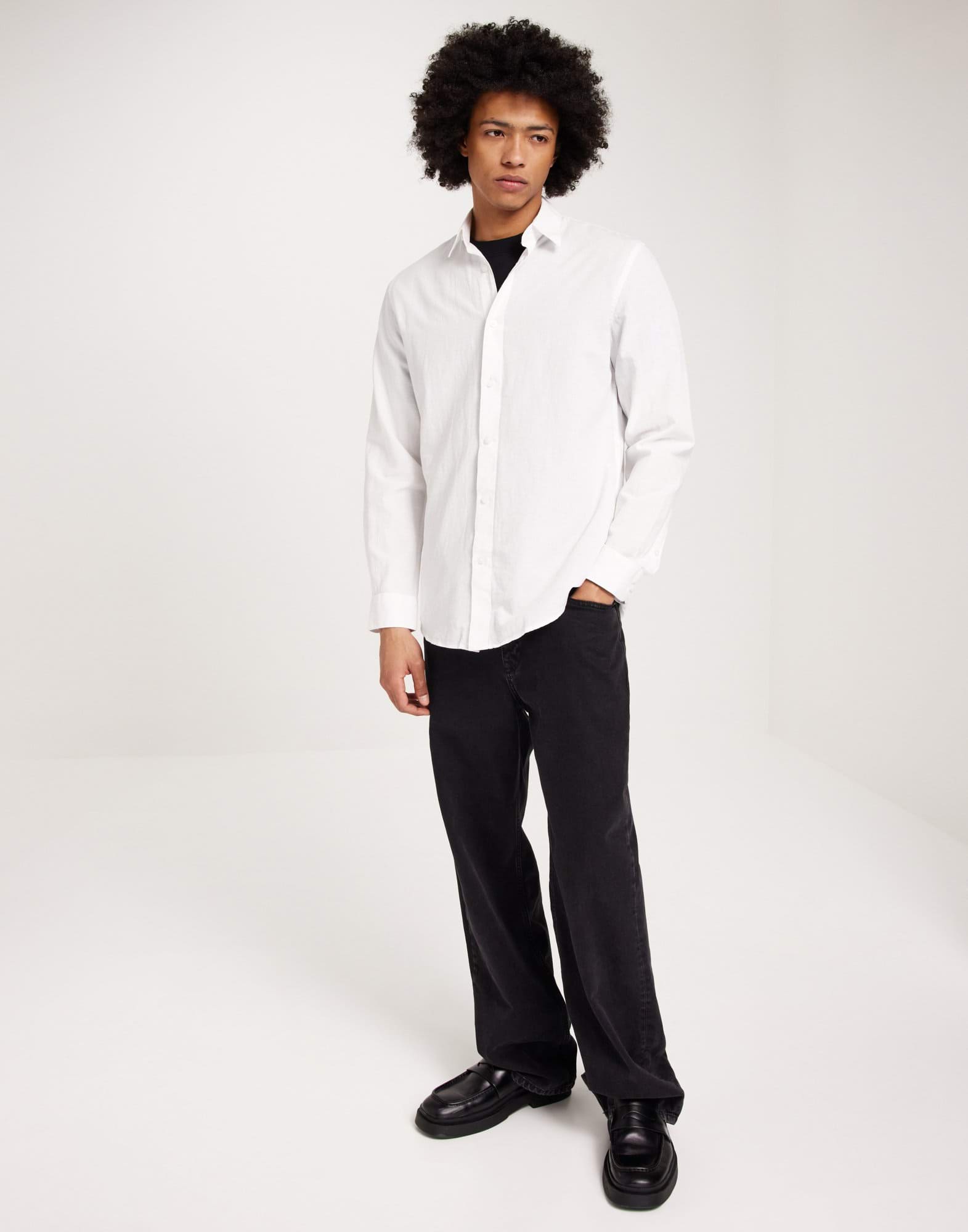 SLHREGNEW-LINEN SHIRT LS CLASSIC