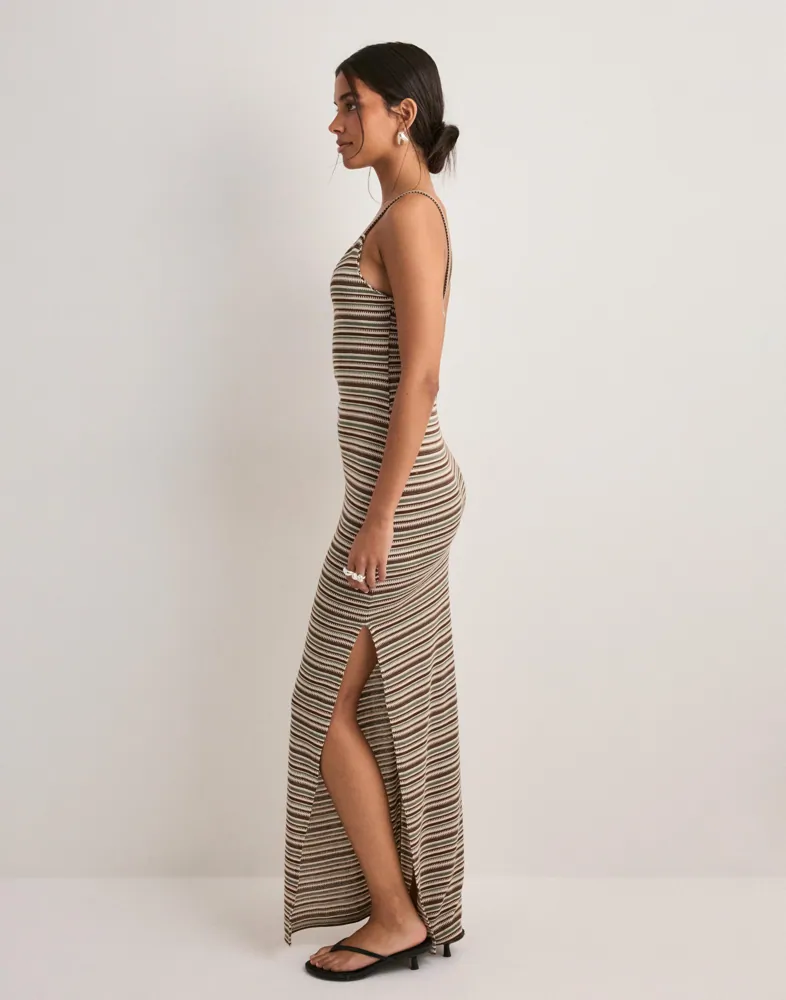 Buy Nelly Chill Stripe Maxi Dress - Green/Striped | Nelly.com