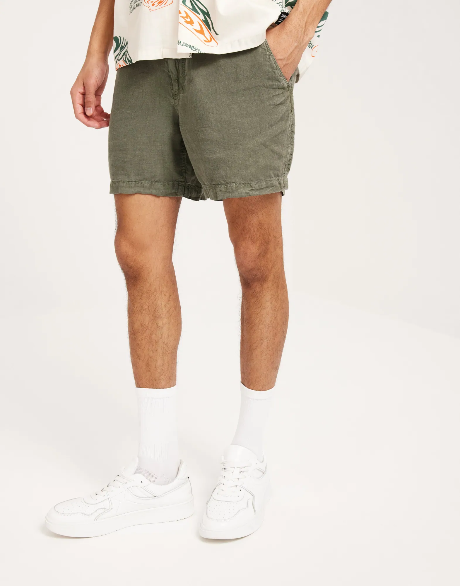 STUDIOS OVERDYED LINEN SHORT