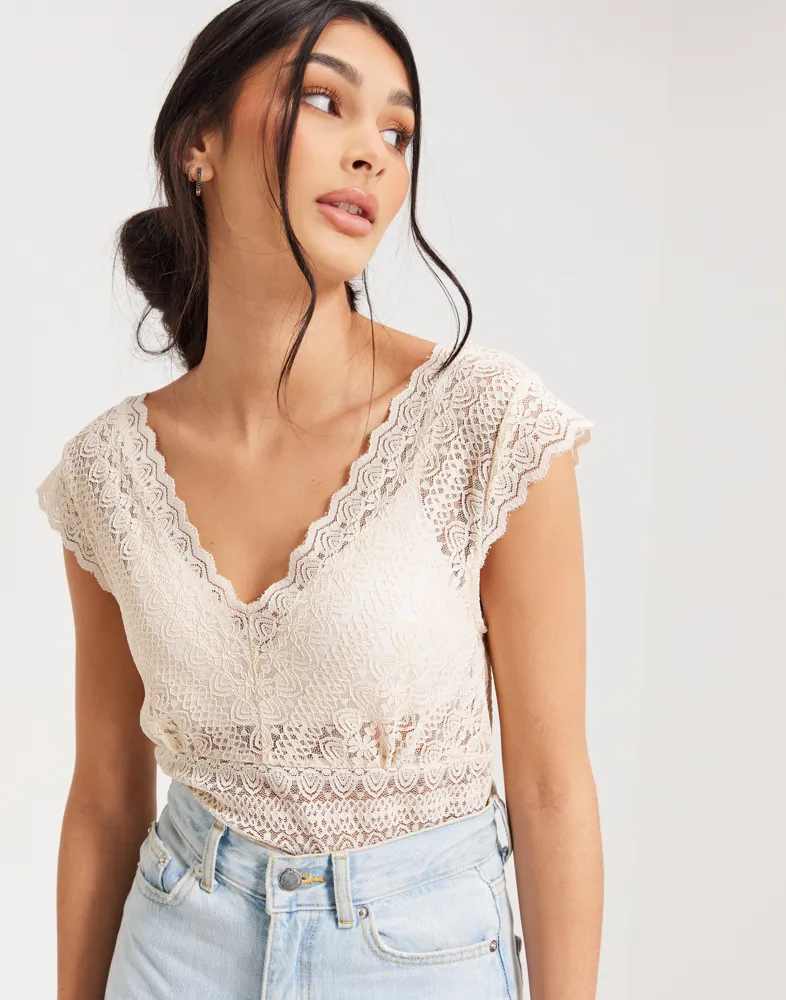 VILA VICHIKKA PUFF O NECK - Bluse - kentucky blue/lyseblå