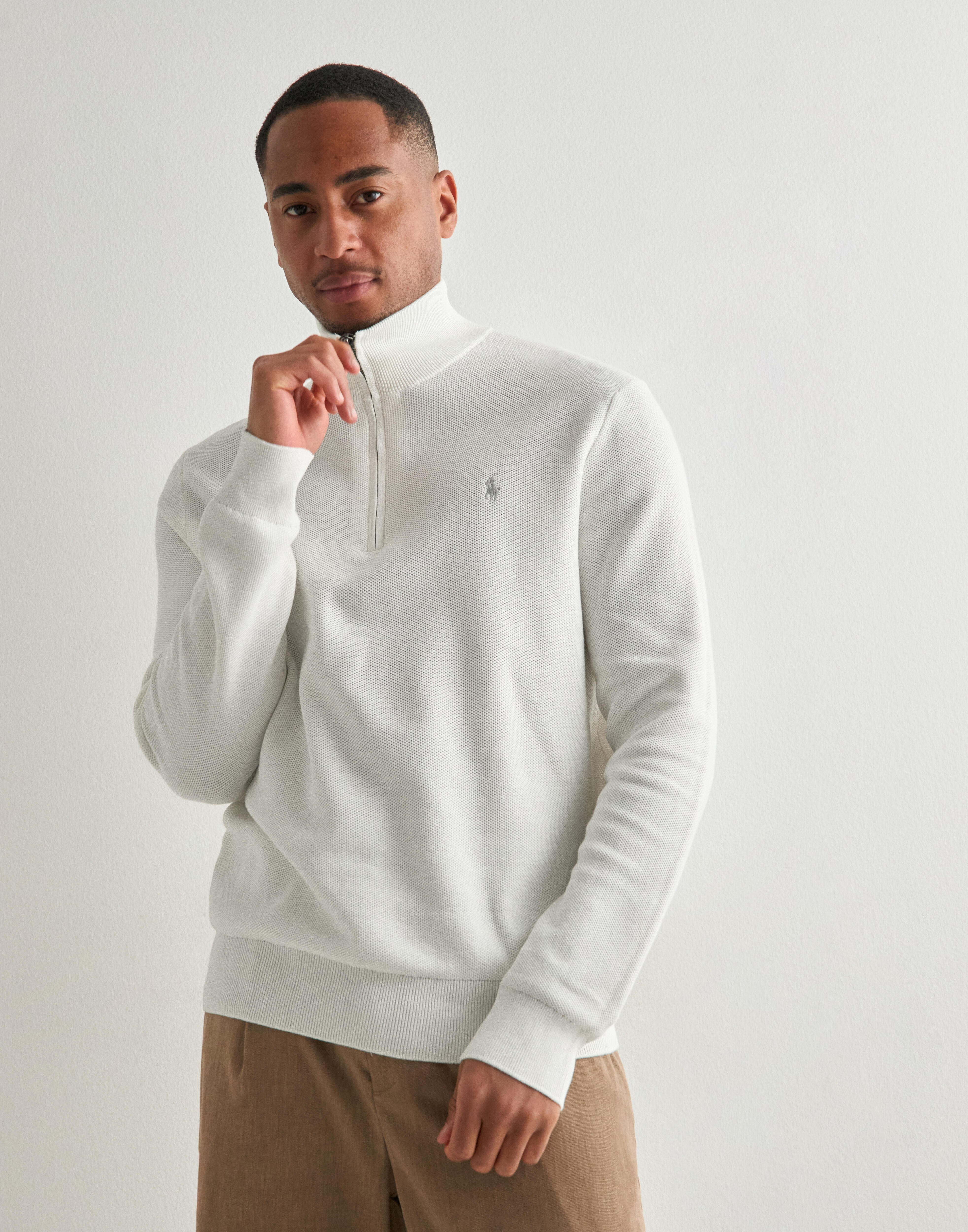 Buy Polo Ralph Lauren LS HZ-LONG SLEEVE-PULLOVER - White | NLYMAN