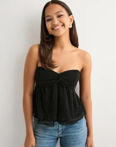 Nelly Pleated Glitter Top toppar dam – bild 2