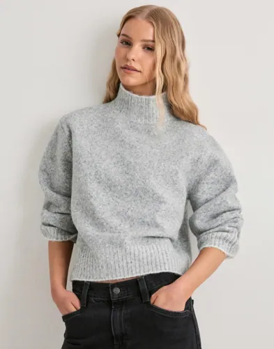 Nelly Contrast Turtle Neck Knit Sweater polotröjor dam – bild 3