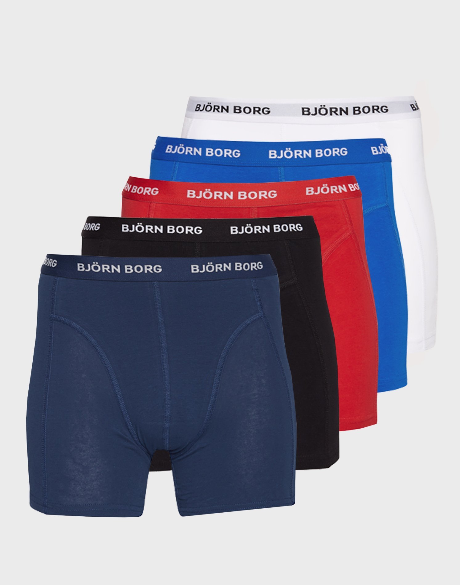 Bj?örn Borg 5p Shorts Noos Solids Multipack underbukser Mønstret