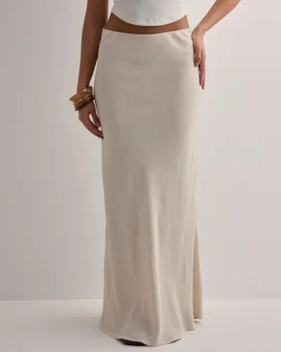 Neo Noir - Beige - Viso Linen Skirt