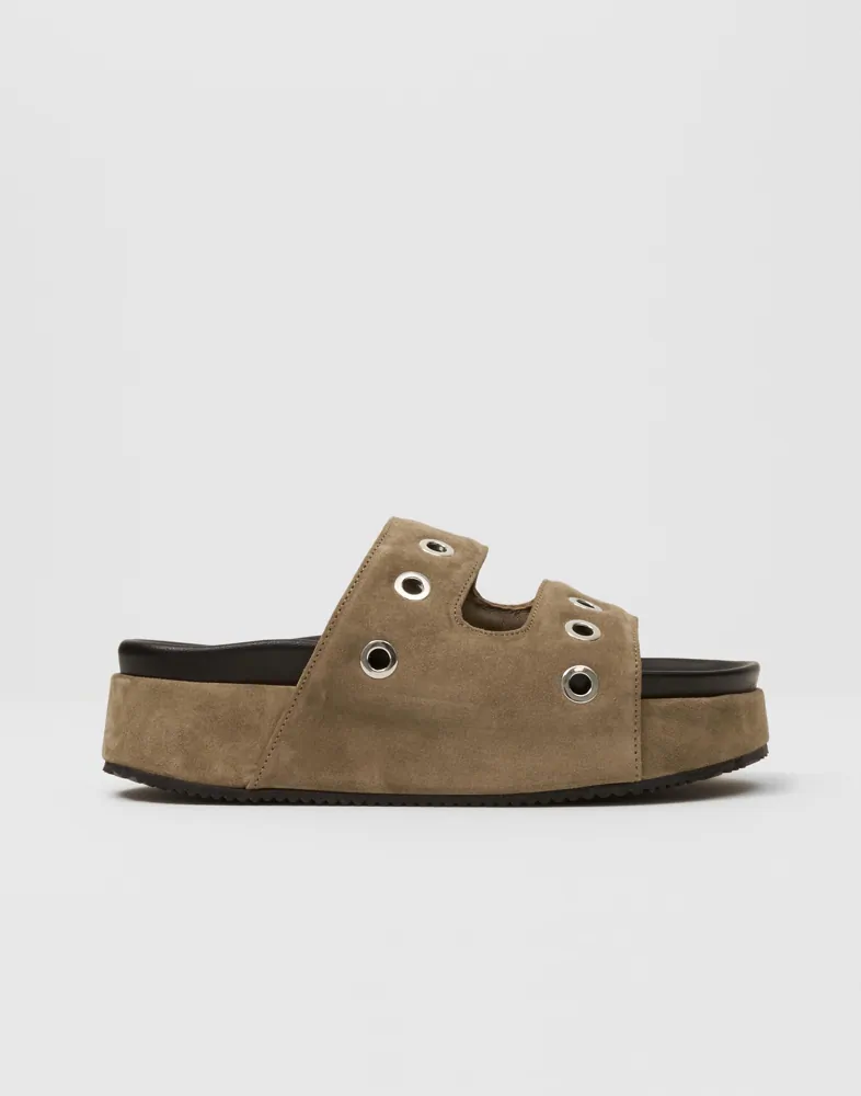 Slipper Suede Studs