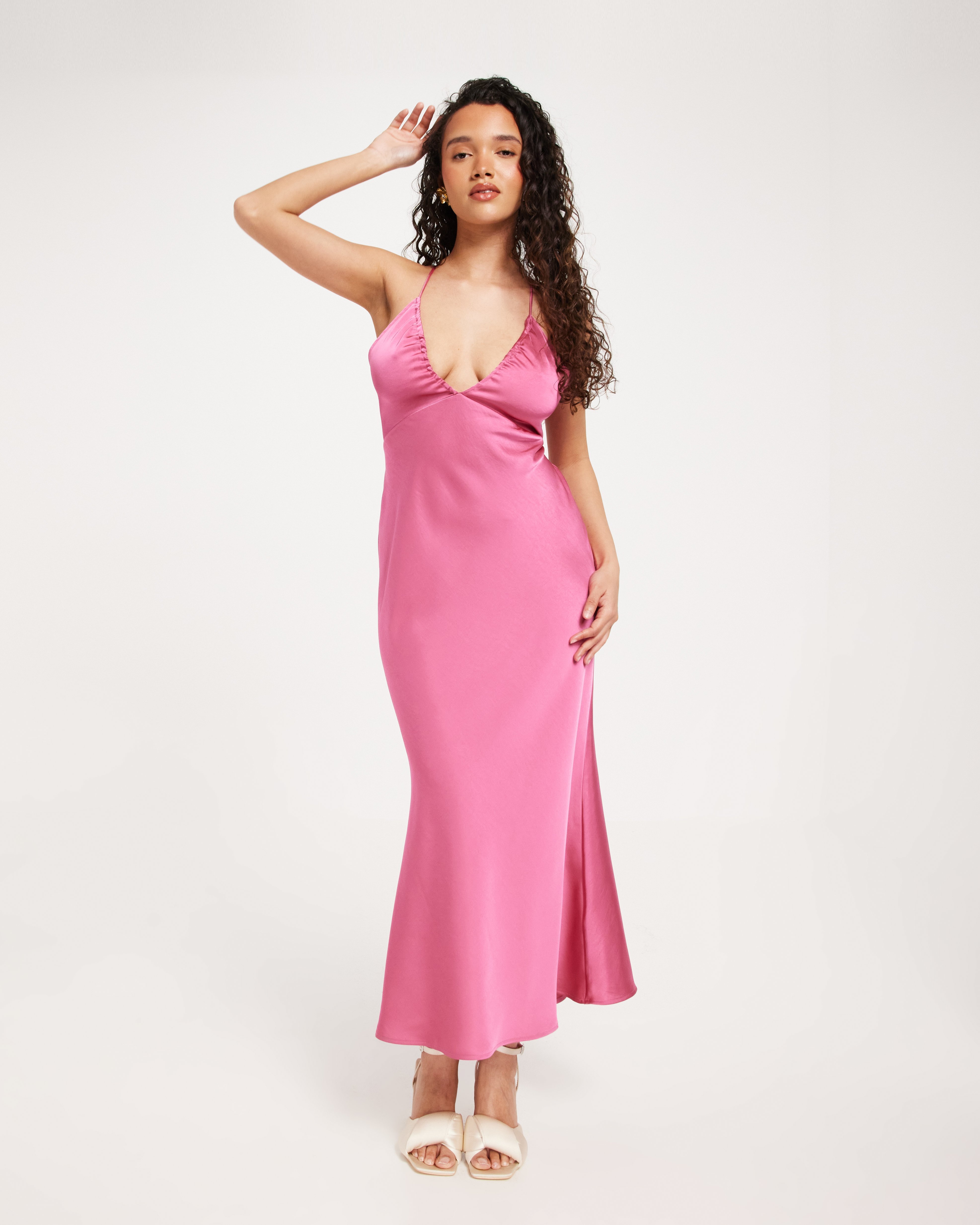 neo noir pink dress NEO NOIR DRESS SERNA FLOWER PRINT LIGHT PINK