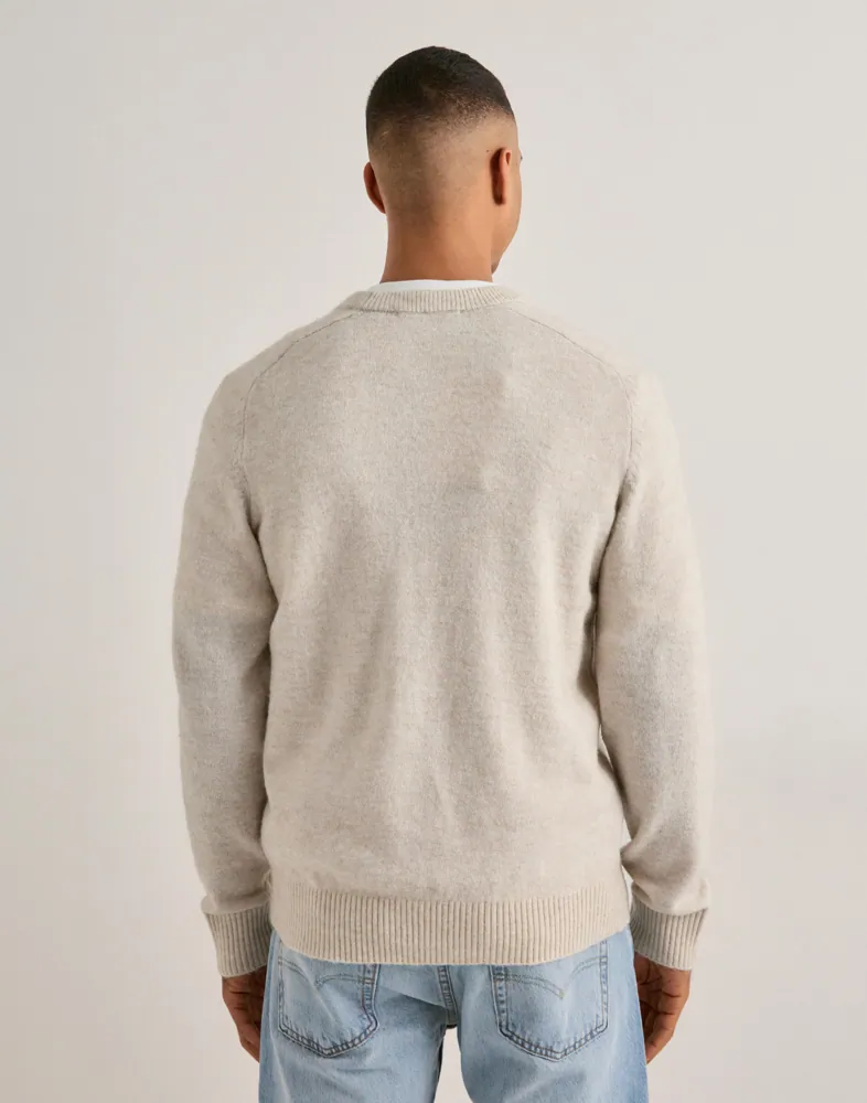 Selected Men Slhrai Ls Knit Crew Neck Stickade tröjor herr – bild 6