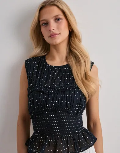 Neo Noir - Sort - Tiril Dot Top