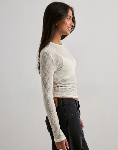 VERO MODA Awtessy Ls O-Neck Lace Top Noos långärmade t-shirt dam – bild 2