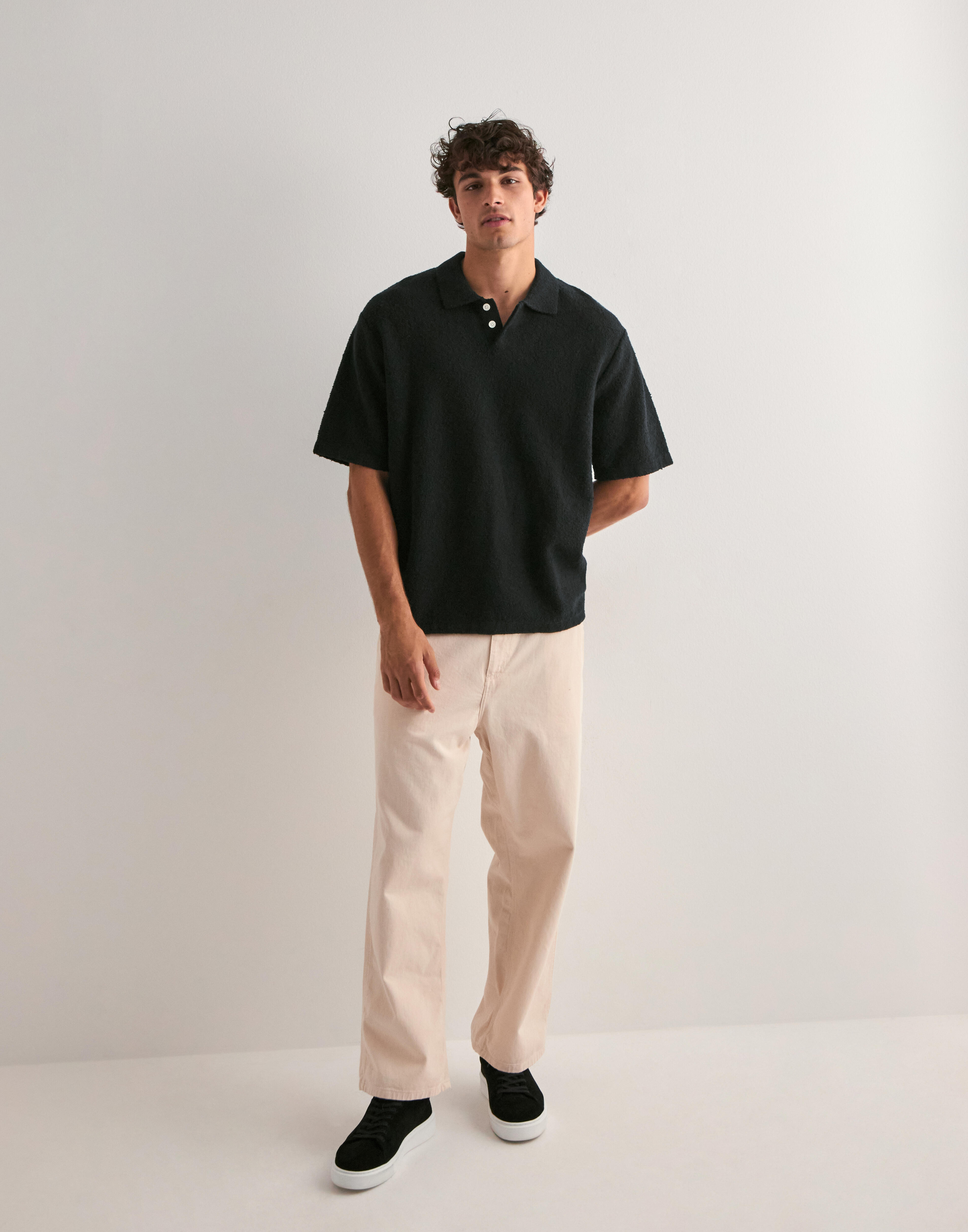 seeksole ss knit polo ブラック L SLA-M3489KW-BLK-FRONT.jpg?v=