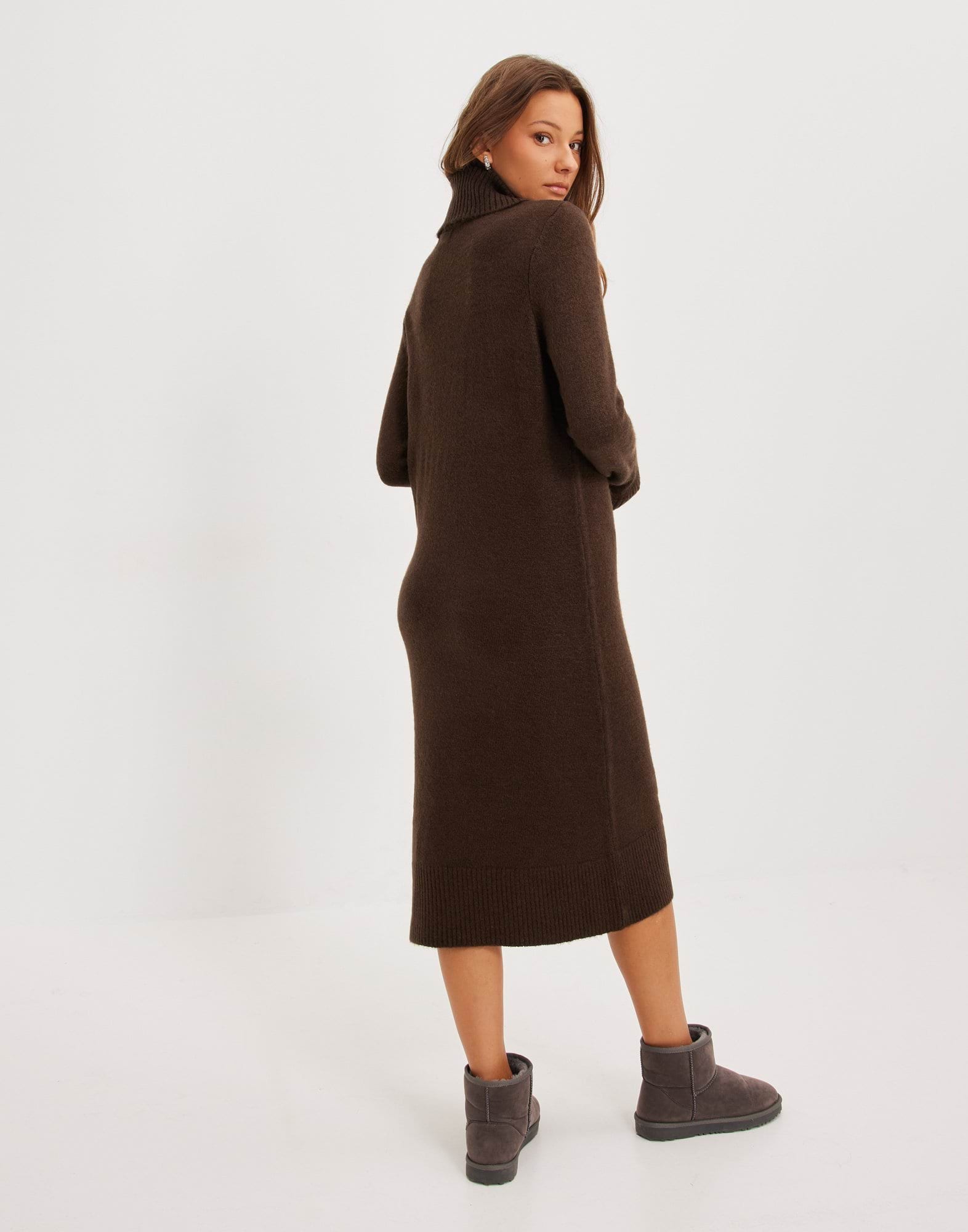 ONLBRANDIE L/S ROLL NECK DRESS KNT