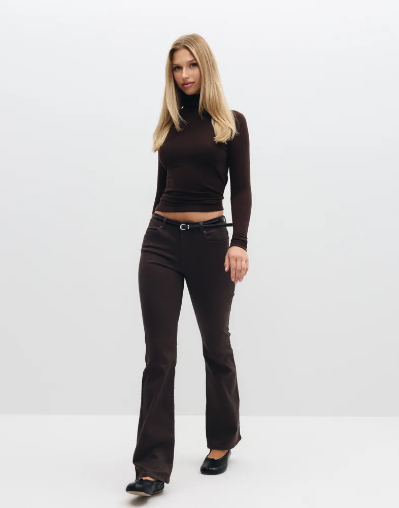 ONLY Onlblush Mid Flared Colour Pant Pnt jeans dam – bild 2