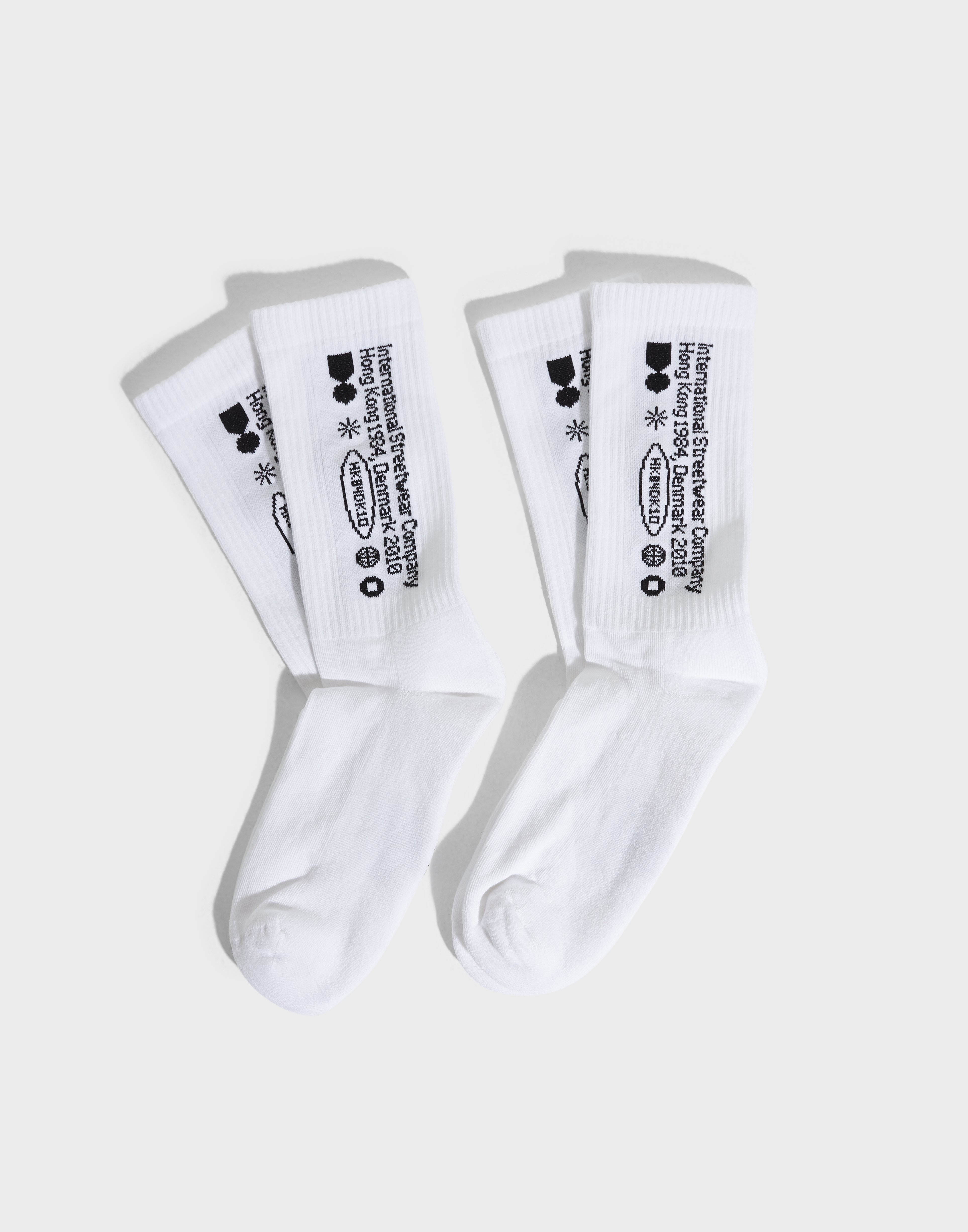 Woodbird WBTennis Logo Socks 2 Pack Multipack sokker Hvid