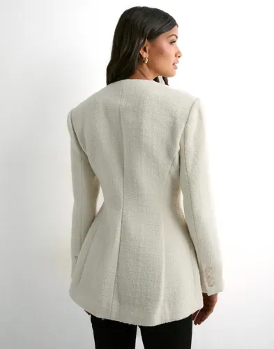 MALINA Carol Fitted Round Neck Blazer dam – bild 3