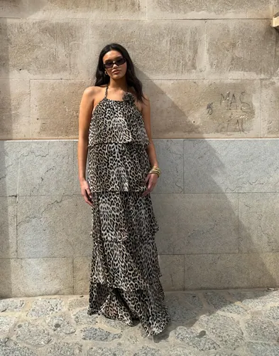 Pieces - Sort - Pcclara Sl Long Layred Dress Kca Bc