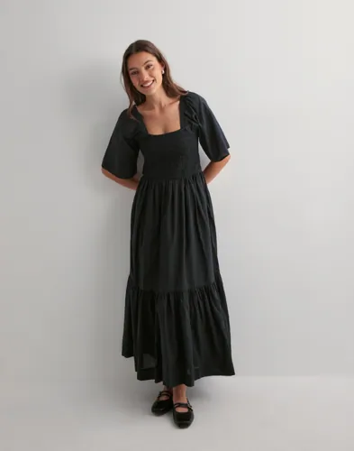 Selected Femme - Sort - Slfdora Ss Ankle Dress B