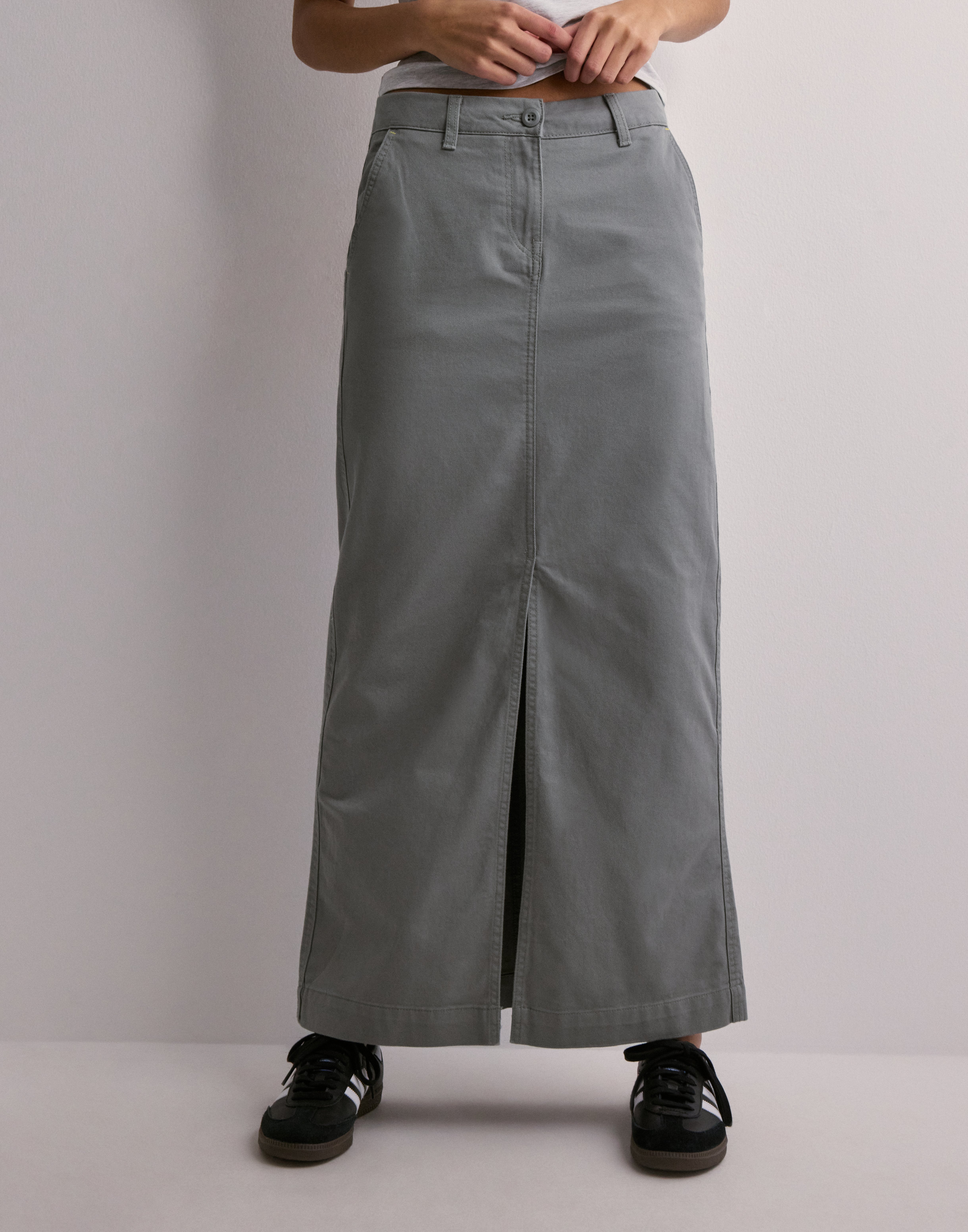 Buy JJXX JXMADDY REG LONG MW SKIRT PNT - Titanium | Nelly.com