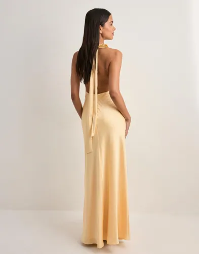 Nelly Halter Bow Dress maxiklänningar dam – bild 3
